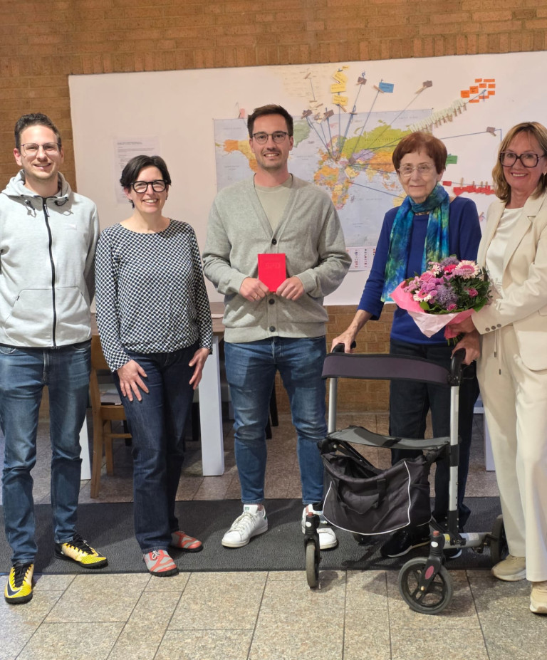 Von links: Marius Elsner, Martina Baumann, Samuel Raschendorfer, Heidi Dumhardt und Sabine Raschendorfer